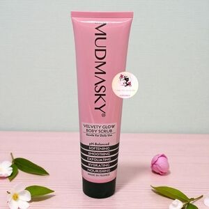 Mudmasky Velvety Glow Body Scrub 6.0 fl oz Exfoliating, Hydrating & Smoothing
